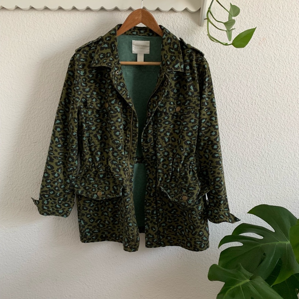 Leopard printed jacket